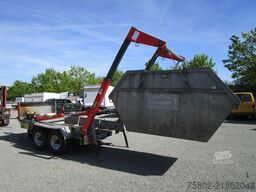 UNSINN FZ-TECHNIK Absetzcontainer Anhänger+Teleskop+Deckelmulde