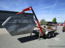 UNSINN FZ-TECHNIK Absetzcontainer Anhänger+Teleskop+Deckelmulde