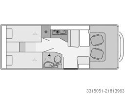 CORIGON Alkoven  Pure 70 S Markise+Kamera wie Etrusco