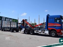 DAF XF 530 6x4 Holzaufbau Kran Palfinger + Gsodam