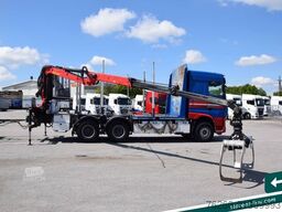 DAF XF 530 6x4 Holzaufbau Kran Palfinger + Gsodam