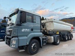 MAN TGS 18.460 4X4 H Pritarder + Auflieger Schwarzmü