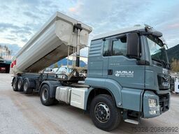 MAN TGS 18.460 4X4 H Pritarder + Auflieger Schwarzmü