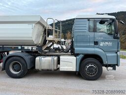 MAN TGS 18.460 4X4 H Pritarder + Auflieger Schwarzmü