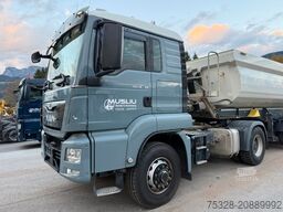 MAN TGS 18.460 4X4 H Pritarder + Auflieger Schwarzmü
