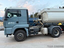 MAN TGS 18.460 4X4 H Pritarder + Auflieger Schwarzmü