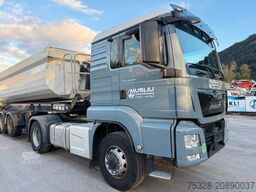 MAN TGS 18.470 4X4 H Pritarder + Auflieger Schwarzmü