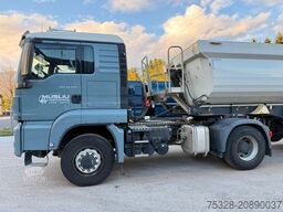 MAN TGS 18.470 4X4 H Pritarder + Auflieger Schwarzmü