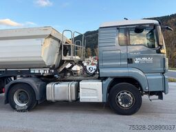 MAN TGS 18.470 4X4 H Pritarder + Auflieger Schwarzmü