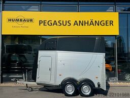 Rimorchio per trasporto cavalli HUMBAUR XANTHOS Aero 2 Pferdehänger ALU SK 2,4t