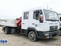 Autocarro ribaltabile MAN 12.180 LE BB 4x2, DOKA, Palfinger PKG 7001