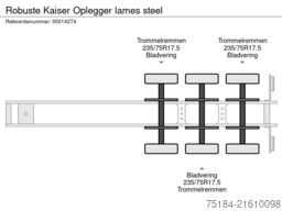 Robuste Kaiser Oplegger lames steel