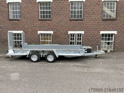 Variant 3518 B4 | MAXI LOAD 400X180CM 3500KG BAUMASCHINENANHÄNGER | SKIDS | BEAVERTAIL