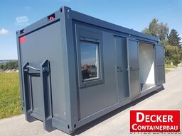 Decker Containerbau Kombicontainer, 20 ft halb Büro/ Lager