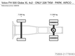 Volvo FH 500 Globe XL 4x2 - ONLY 228 TKM - PARK. AIRC...