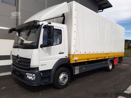 Вантажівка з платформою і тентом MERCEDES-BENZ Atego 1224L LBW AHK Plane neu