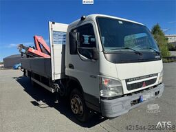 Mitsubishi Fuso Canter Flatbed Truck with Rear-Mounted Crane