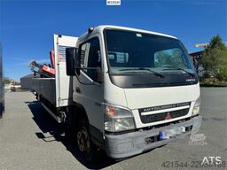 Mitsubishi Fuso Canter Flatbed Truck with Rear-Mounted Crane