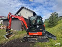 Kubota KX060-5 Beltegraver m/ 3 skuffer, rotortilt og Kly