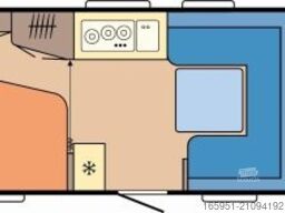 Hobby Excellent 540 WFU 2000kg TV-Halter, Dusche