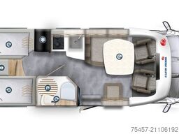 EURAMOBIL Profila RS 695 EB - Einzelbetten Hubbett 91.570¤