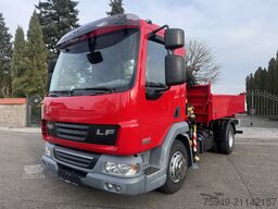 DAF LF 220 10To. 3.S. Kipper/Kran Fassi F65,