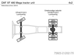 DAF XF 480 Mega tractor unit