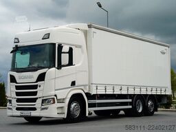 SCANIA R 450  / FIRANKA  7,7 m / 6x2 / DACH PODNOSZONY