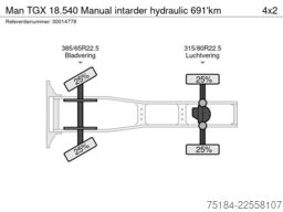 Man TGX 18.540 Manual intarder hydraulic 691'km