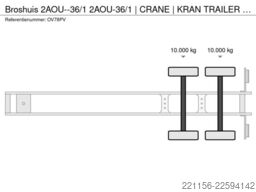 Broshuis 2AOU--36/1 2AOU-36/1 | CRANE | KRAN TRAILER | F...
