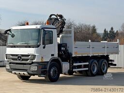 MERCEDES-BENZ ACTROS 2641*KIPPER 6,00 m + KRAN/FUNK *6x4* TOP