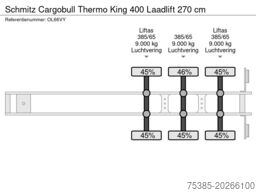 Schmitz Cargobull Thermo King 400 Laadlift 270 cm