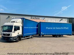 MAN TGL 12.250 | JUMBO-ZUG*2x Tank*AC*beids. Gardine