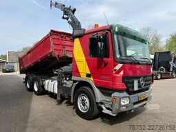 Mercedes-Benz Actros 2644 L 6X4 3 Zijden kipper + MKG Kraan/C...
