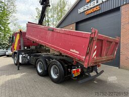 Mercedes-Benz Actros 2644 L 6X4 3 Zijden kipper + MKG Kraan/C...