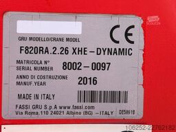 MAN TGS 37.440 8X4 + CRANE FASSI F820 (6x) - *265.0...