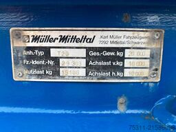 MÜLLER-MITTELTAL T20 Anhänger Tieflader*8,65m*SAF*Zwillingsreifen