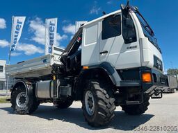 MAN L90 18.284 4x4 LOF Kipper/Kran/47 tkm/HA gelenkt
