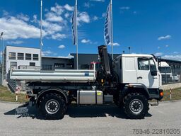 MAN L90 18.284 4x4 LOF Kipper/Kran/47 tkm/HA gelenkt