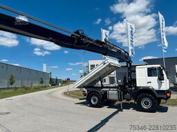 MAN L90 18.284 4x4 LOF Kipper/Kran/47 tkm/HA gelenkt