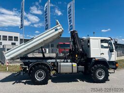 MAN L90 18.284 4x4 LOF Kipper/Kran/47 tkm/HA gelenkt