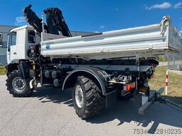 MAN L90 18.284 4x4 LOF Kipper/Kran/47 tkm/HA gelenkt