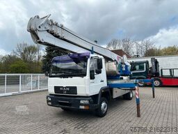 MAN 8.180 Dachdeckerkran Klaas Arbeitskorb 34m