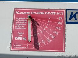 MAN 8.180 Dachdeckerkran Klaas Arbeitskorb 34m