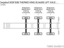SCHMITZ CARGOBULL SCB*S3B THERMO KING SLXe300 LIFT AXLE 1340x250x2