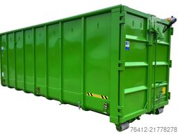 A1 Container Normbehälter 36 m³ Doppelflügeltür ? RAL  6018 Gelbgrün ? Abrollcontainer