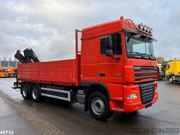 DAF FAT 105 XF 460 6x4 Manual Full Steel Hiab 16 To...
