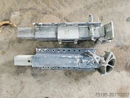 JOST Alimunium steunpoten 80 cm-max 144 cm