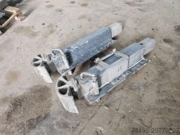 JOST Alimunium steunpoten 80 cm-max 144 cm