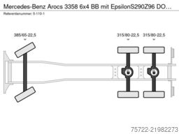 Mercedes-Benz Arocs 3358 6x4 BB mit EpsilonS290Z96 DOLL RATIO+